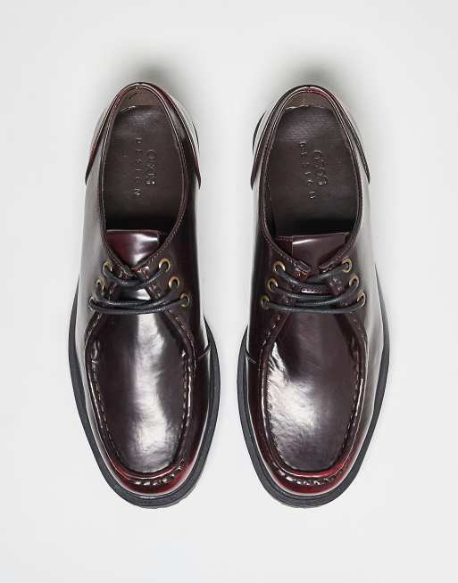 ASOS DESIGN lace-up shoes in brown