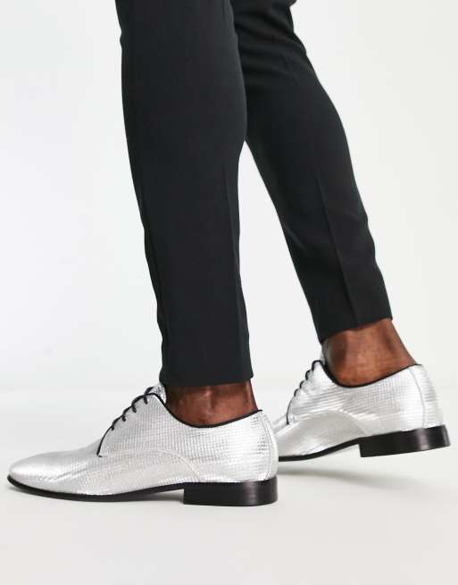 Silver lace up on sale pumps