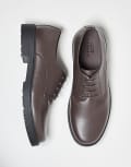 [ASOS DESIGN] ASOS DESIGN lace up shoes on cleated sole in brown 43 BROWN