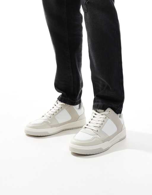 ASOS DESIGN lace-up sneakers in beige , 5 of 5