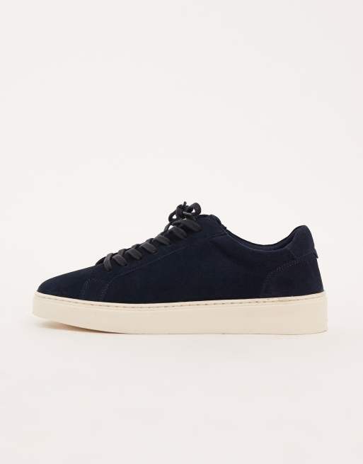 ASOS DESIGN lace up sneakers in navy