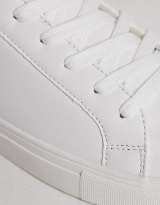 ASOS DESIGN lace up sneakers with gray heel notch detailing, 4 of 5