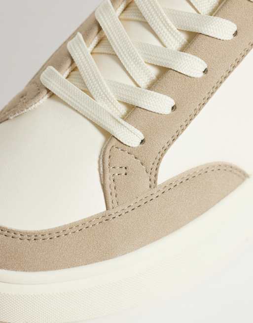 ASOS DESIGN lace up sneakers with green heel notch, 2 of 5