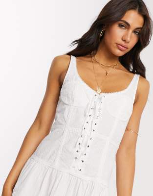 lace up sundress