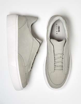  lace up trainers concealed lace