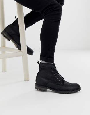 asos black work shoes