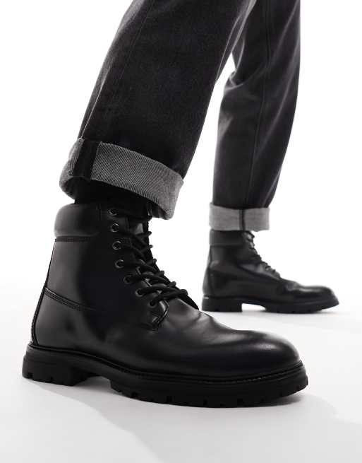 Black worker outlet boots