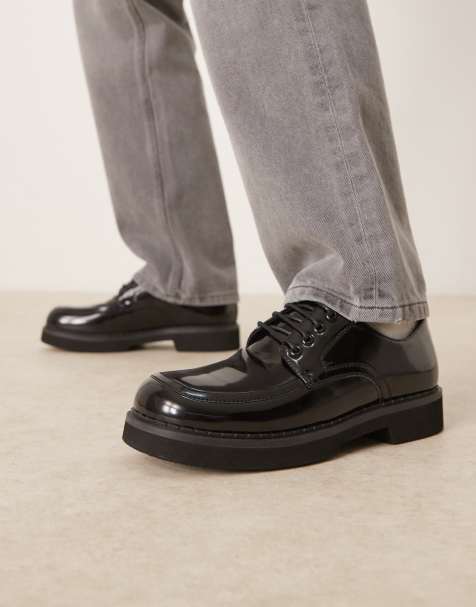 ASOS DESIGN laceup in black - view 1