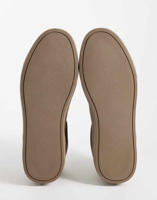 ASOS DESIGN laceup trainers in mole suede, 5 of 5