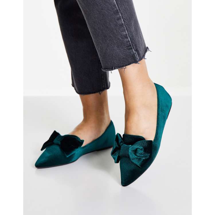 Asos design lifetime pointed ballet flats online