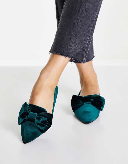 Teal flats store womens shoes