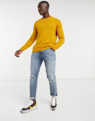 mustard crew neck jumper