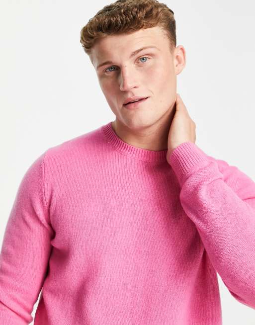 Pink on sale lambswool jumper