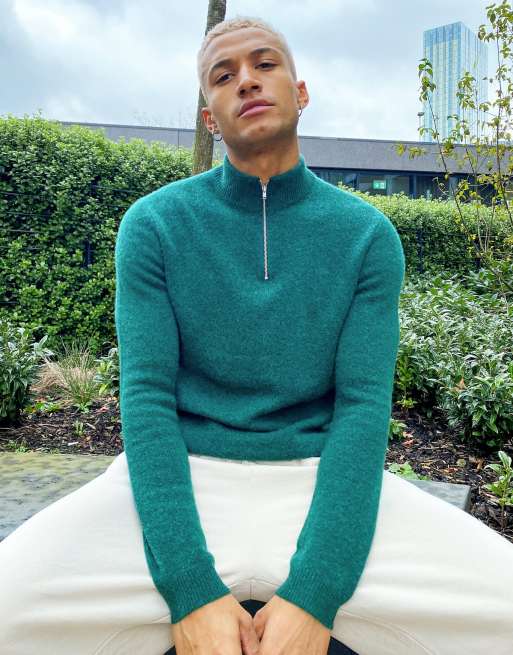 Green on sale lambswool jumper