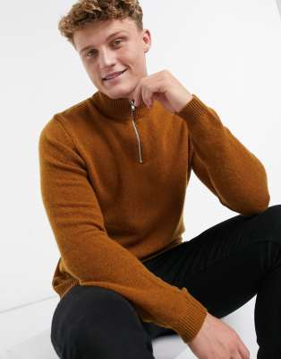 lambswool half zip