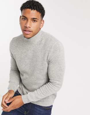 light gray turtleneck sweater