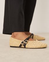 Public Desire Wide Fit Gio slip on mule flats in black