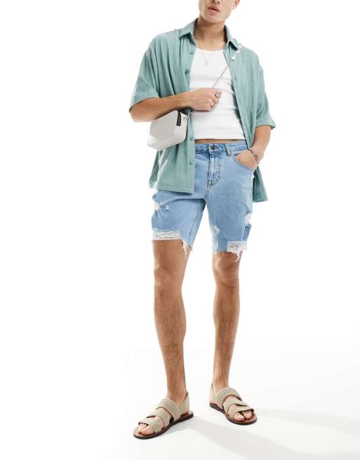 Asos jean shorts deals