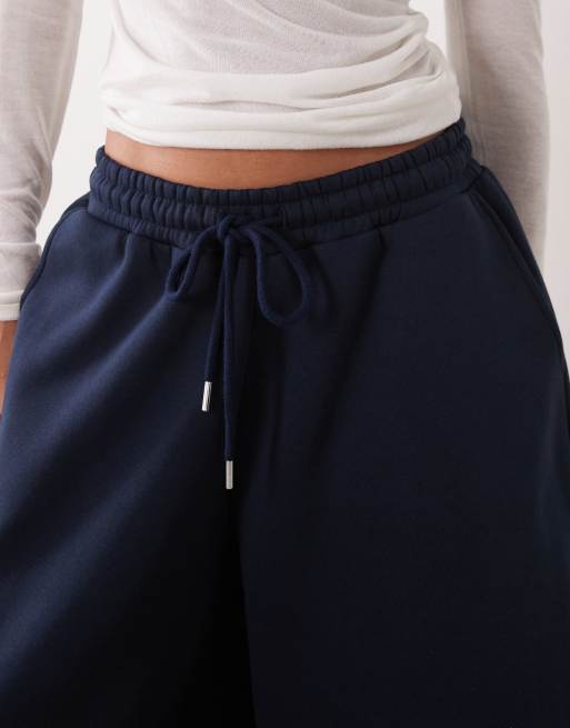 ASOS DESIGN lång joggershorts i marinblått set, 5 av 5