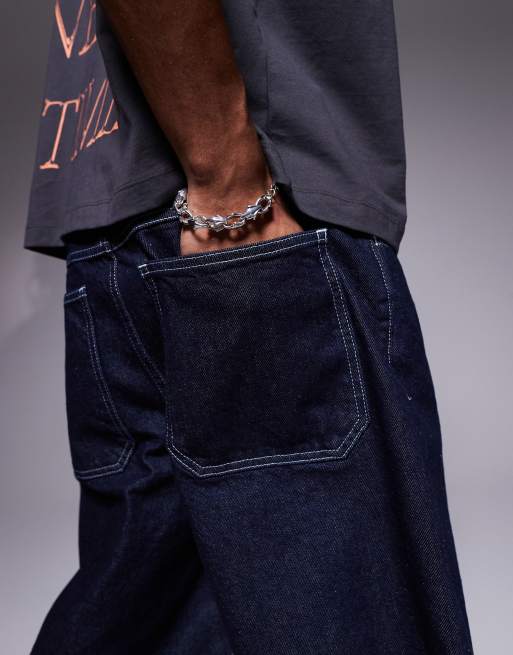 ASOS DESIGN – Långa jeansshorts med rå tvätt, 3 av 5