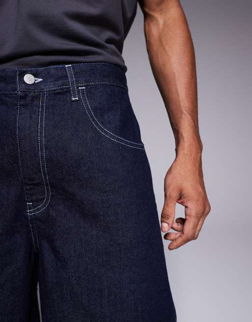 ASOS DESIGN – Långa jeansshorts med rå tvätt, 4 av 5