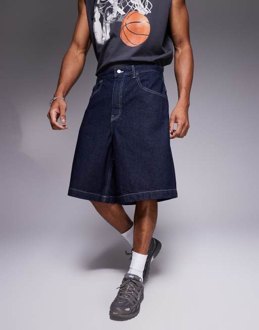 ASOS DESIGN – Långa jeansshorts med rå tvätt, 5 av 5
