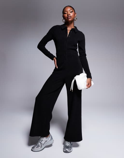 Black cord jumpsuit online