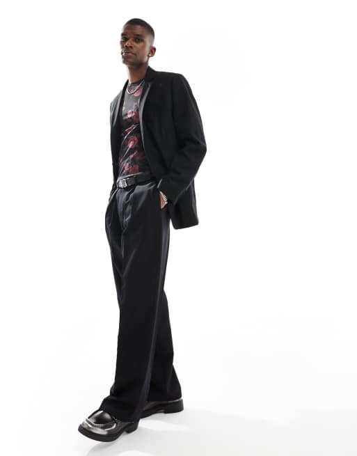 ASOS DESIGN – Langärmliges, gemustertes Netzstoff-Shirt mit engem Schnitt, 2 von 4