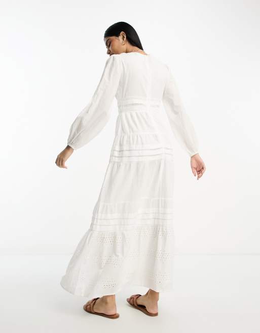 Asos white maxi clearance
