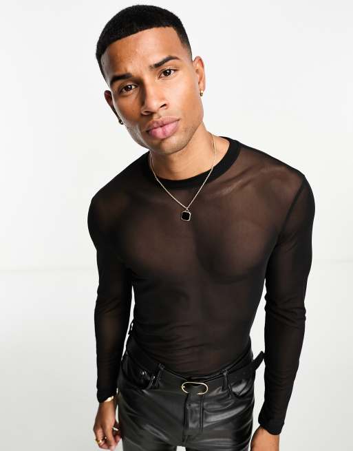 Asos mesh top mens on sale