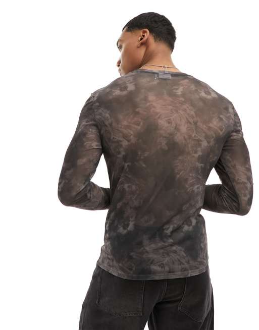 ASOS DESIGN – Langärmliges Muskelshirt mit Blumenmuster, 3 von 4
