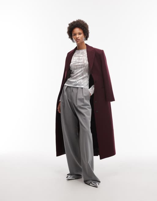 ASOS DESIGN – Langärmliges Oberteil aus durchscheinendem Netzstoff in Metallic-Silber mit Animal-Print, 2 von 4