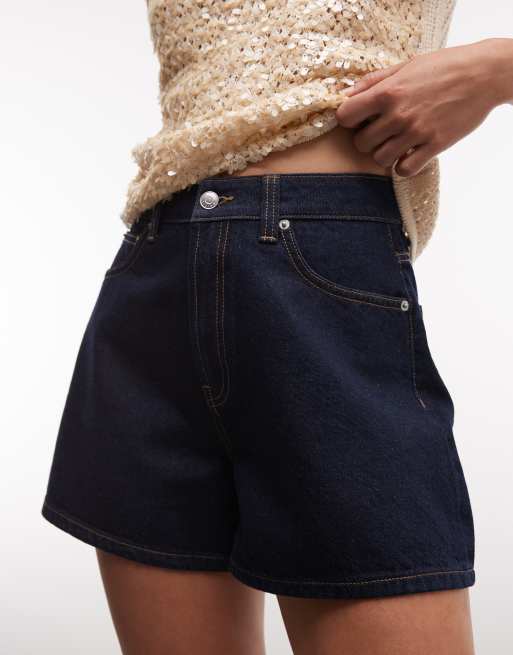 ASOS DESIGN - Lange A-formede shorts i denim, 5 af 9