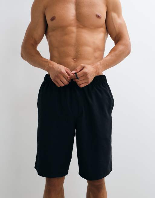 ASOS DESIGN - Lange badeshorts i sort, 4 af 5