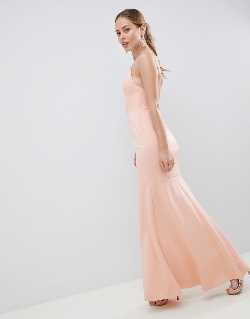 ASOS DESIGN - Lange cami-jurk met lage taille-Roze