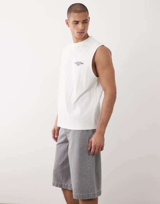 ASOS DESIGN - Lange denim jort in grijs, 3 van 5