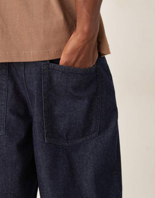 ASOS DESIGN - Lange denim jort in raw-wash, 5 van 5