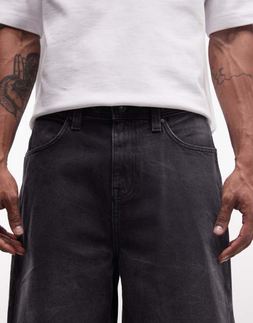 ASOS DESIGN - Lange denim jort in zwart, 5 van 5