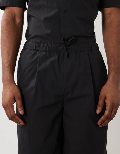 ASOS DESIGN - Lange jort van technische stof in zwart, deel van co-ord set, 5 van 5