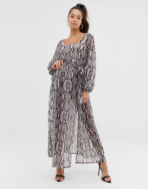 DESIGN - jurk met slangenprint | ASOS