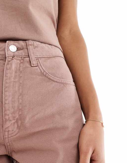 ASOS DESIGN – Länger geschnittene A-Linien-Shorts in Mokka, Kombiteil, 4 von 5