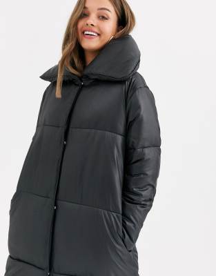 asos puffer mantel