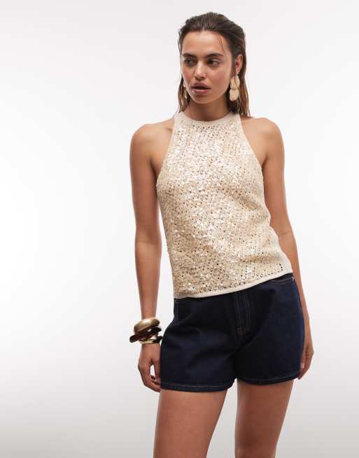 ASOS DESIGN – Längere Jeans-Shorts in Rinse-Waschung mit A-Linien-Schnitt, 3 von 9