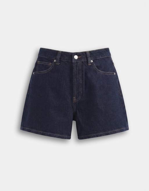 ASOS DESIGN – Längere Jeans-Shorts in Rinse-Waschung mit A-Linien-Schnitt, 6 von 9