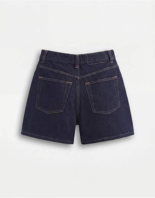 ASOS DESIGN – Längere Jeans-Shorts in Rinse-Waschung mit A-Linien-Schnitt, 7 von 9