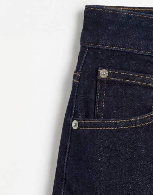 ASOS DESIGN – Längere Jeans-Shorts in Rinse-Waschung mit A-Linien-Schnitt, 8 von 9