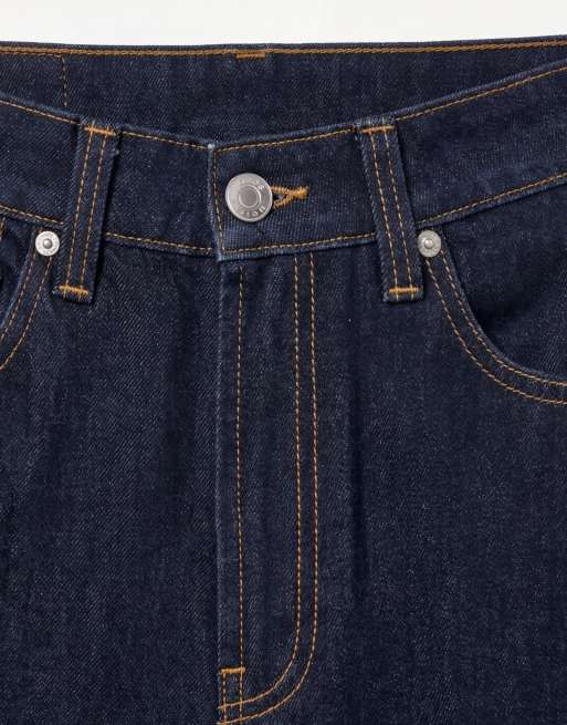 ASOS DESIGN – Längere Jeans-Shorts in Rinse-Waschung mit A-Linien-Schnitt, 9 von 9