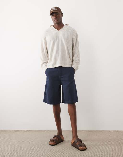 ASOS DESIGN - Langere jort in marineblauw, 3 van 5