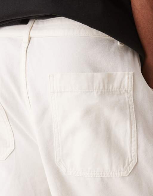 ASOS DESIGN - Langere short met strikceintuur en plooien in ecru, 5 van 5