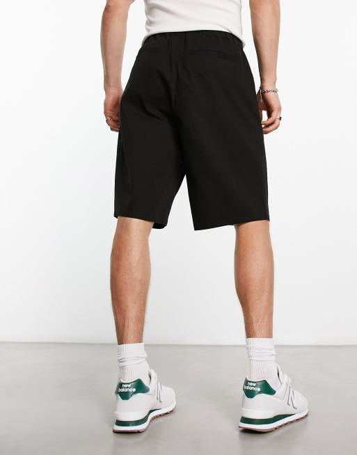 ASOS DESIGN - Langere skater chinoshort in zwart, 4 van 4